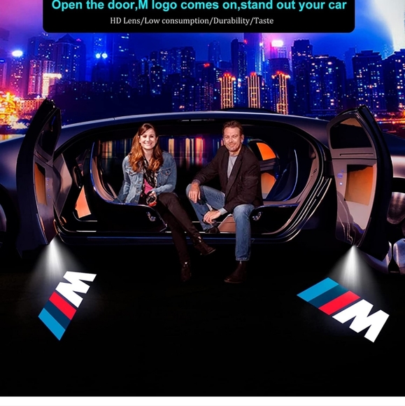 4 new BMW M series Car door projector ghost courtesy logo Lights - Picture 4 of 6